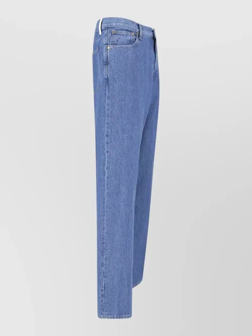 Jil Sander - straight denim jeans belt loops five pocket