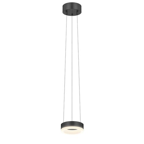 Corona 6" LED Ring Pendant in Satin Black