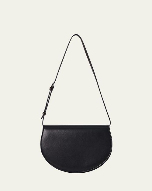 Canteen Saddle Shoulder Bag in Napa Leather