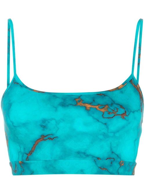 Cropped vest top - Blue