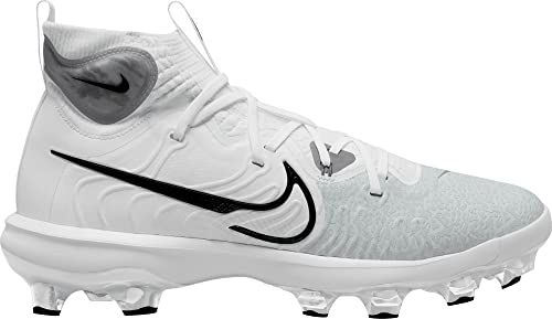 Nike Alpha Huarache NXT MCS Men's Baseball Cleats (DJ6519-003, Wolf Grey/White/Pure Platinum/Dark Smoke Grey)