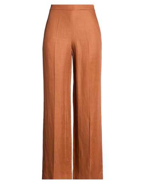 Woman Pants Camel Size 14 Viscose, Linen
