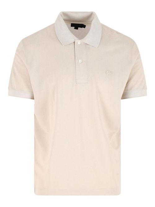 Silk piqu polo shirt