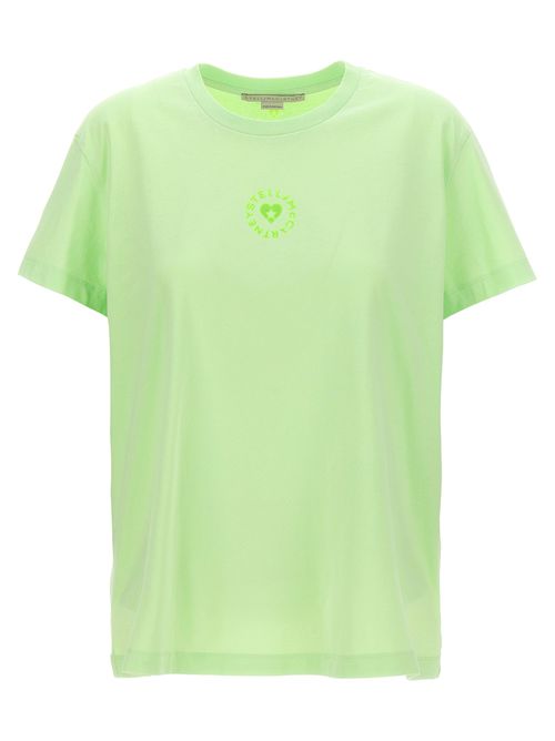 -Iconic Mini Heart T Shirt Verde-Donna