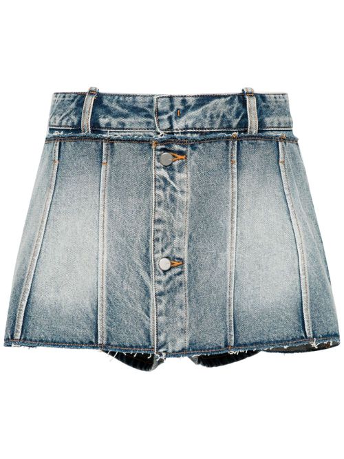 Short denim culottes - Blue
