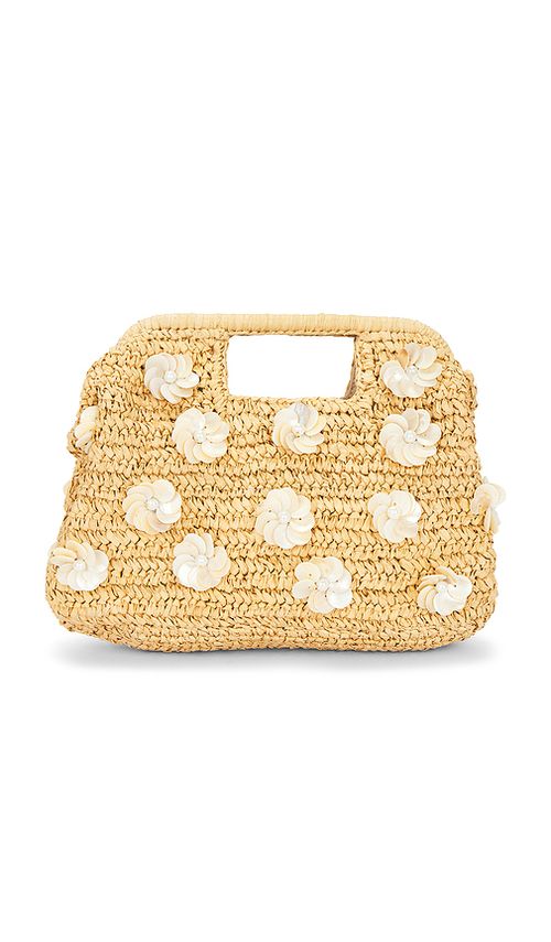BTB Los Angeles Dottie Clutch Bag in Tan