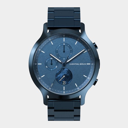 Chronograph Meteorite Stellar Blue - Stainless Steel Blue