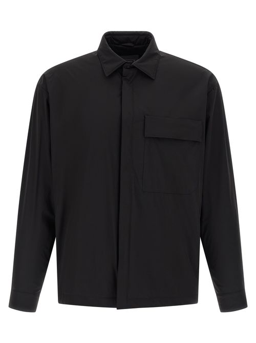 Windproof Polyamide Overshirt — Black