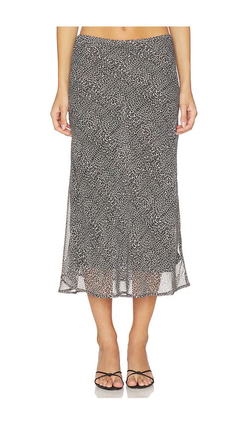 Bella Venice The Lawson Skirt in Charcoal,Brown. L. Also in XS
