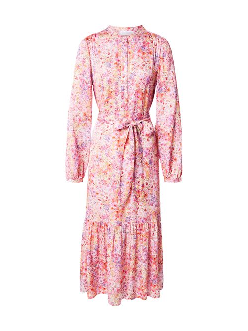 Rich & Royal Abito camicia crema / oliva / arancione scuro / rosa