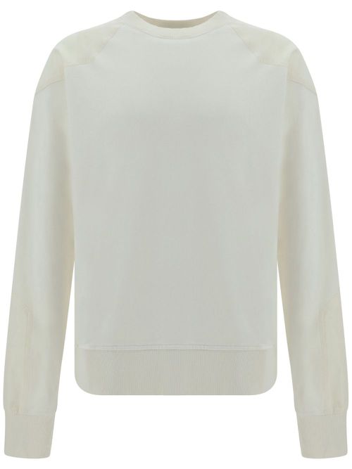 Panel-detailing cotton sweatshirt - White