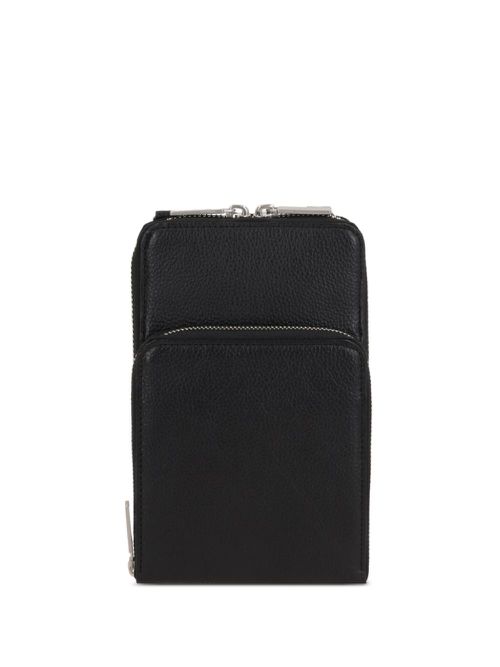Leather phone holder - Black
