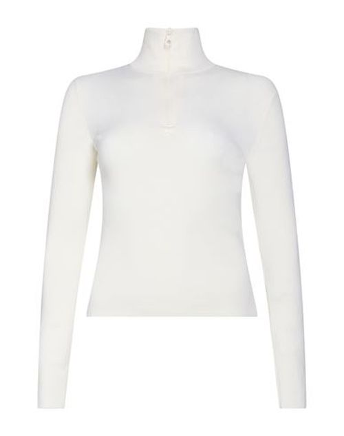 Courrèges Woman Turtleneck Ivory Size M Merino Wool