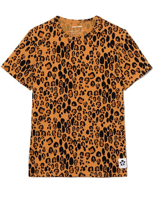 Leopard-print short-sleeve T-shirt - Neutrals