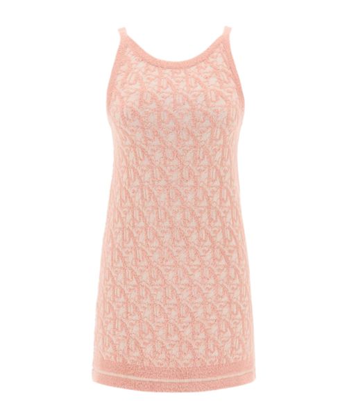 Palm Angels All-Over Logo Intarsia Knitted Dress
