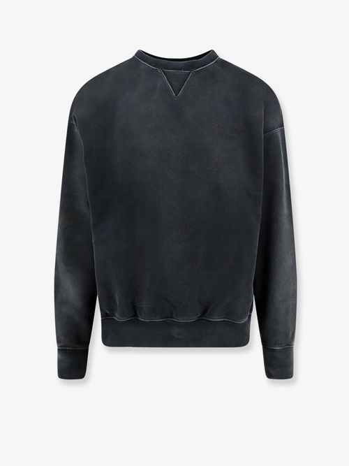 Crew Neck Cotton Sweatshirt — Gray