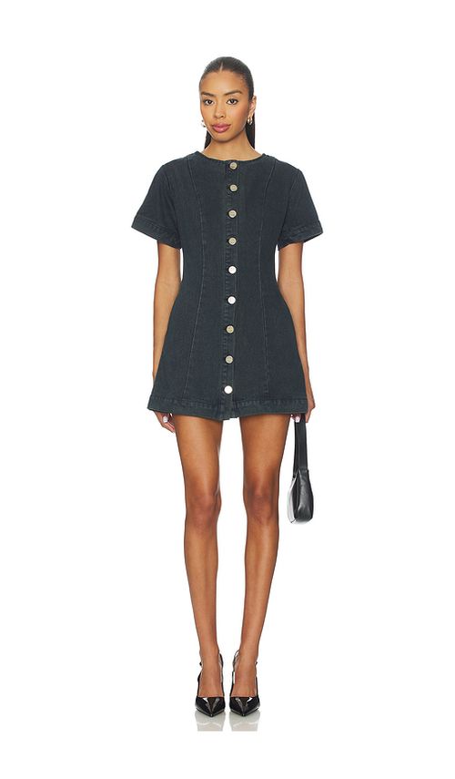 SNDYS Tilla Denim Mini Dress in Blue. XXS. Also in L, M, S, XL