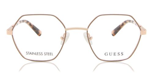 Guess GU8275 Kids 059 Kids' Eyeglasses Rose-Gold Size 47 - Blue Light Block Available