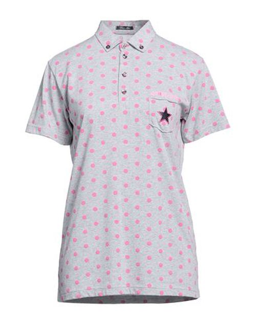 Woman Polo shirt Grey Size M Cotton
