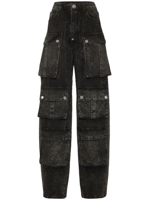 Embellished cargo jeans - Black