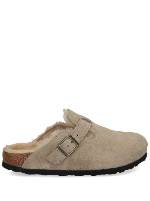 Boston Shearling mules - Neutrals
