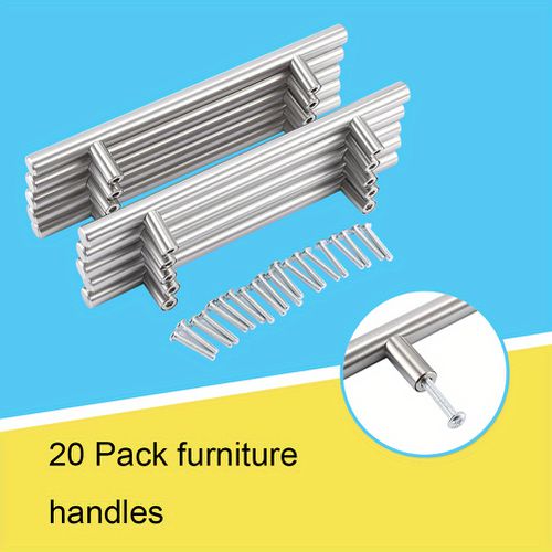 TEMU Cocosity Kitchen Drawer Handle 20pcs/ Pack 200mm Furniture T Bar Handle Pull Knob Kitchen Door Cabinet Knob