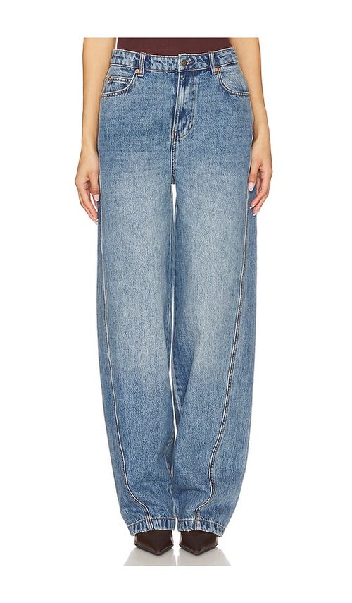 SER.O.YA Briar Wide Leg Jeans in Blue. -  30 also in 23, 24, 25, 26, 27