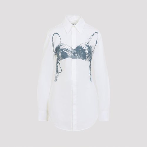 Bra-print Cotton Shirt