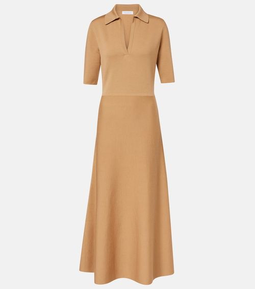 Wool and silk polo dress