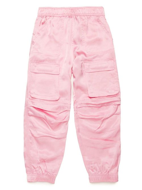 Oval D-embroidered cargo trousers - Pink
