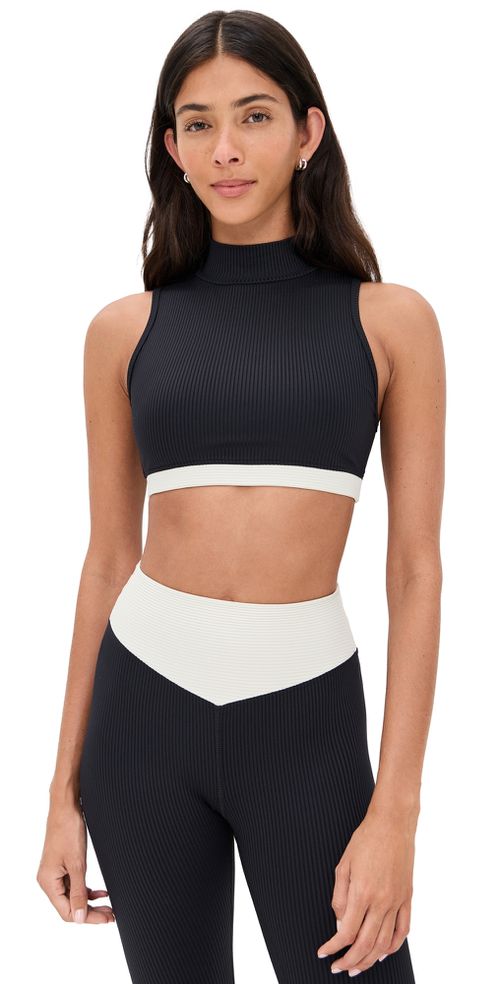 Ribbed Bodhi Bra Black/Cream