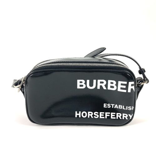 Burberry Black Leather Shoulder Bag Pre-Owned