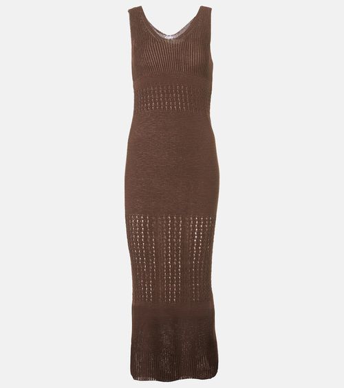 Valois knitted cotton-blend maxi dress