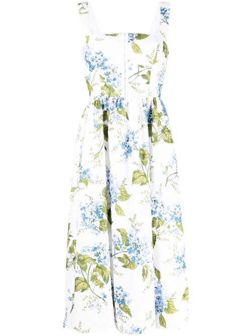Tagliatelle linen dress - White