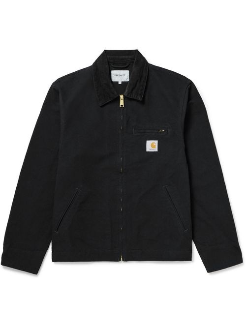 Detroit Corduroy-Trimmed Organic Cotton-Canvas Jacket