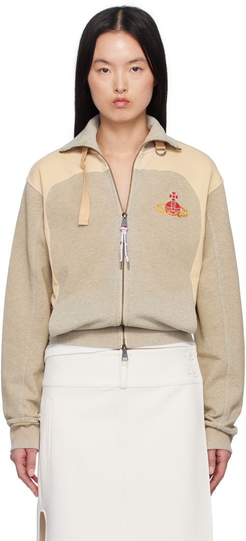 Vivienne Westwood Gray & Beige Alien Track Jacket