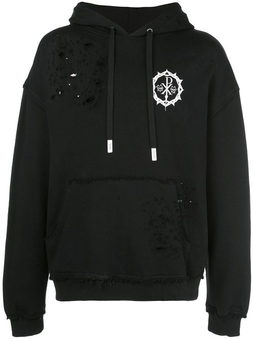 Poison drop-shoulder hoody - Black