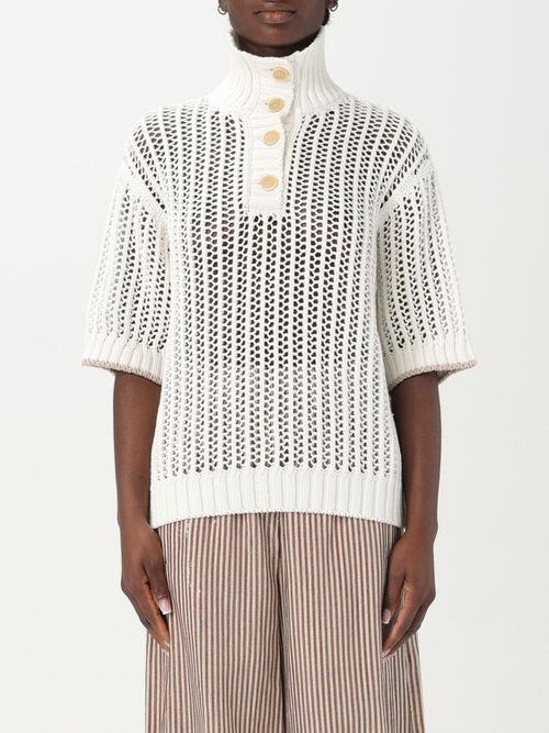 Sweater BRUNELLO CUCINELLI Woman color Yellow Cream