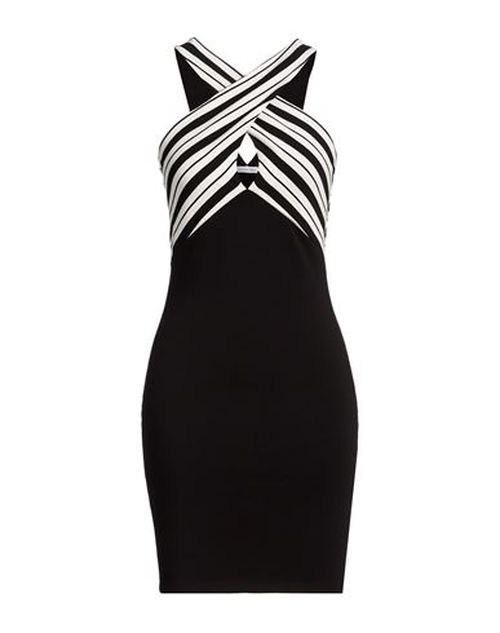 Woman Mini dress Black Size 3 Cotton, Elastane