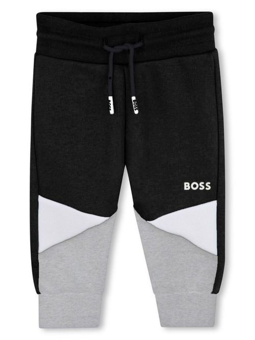 Logo-print track pants - Black