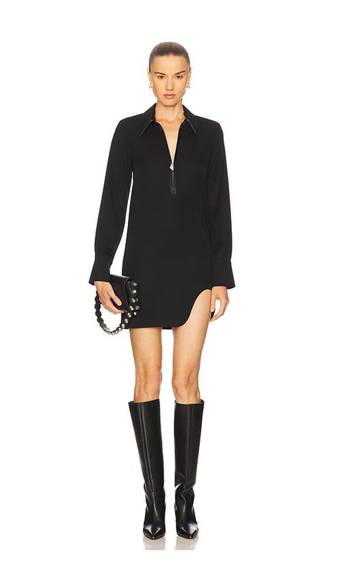THE ATTICO Mini Dress in Black.  44. Also in
