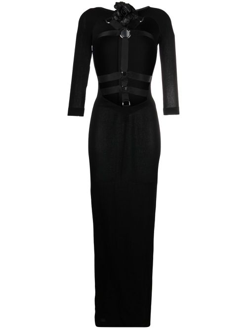 Cut-out detail maxi dress - Black