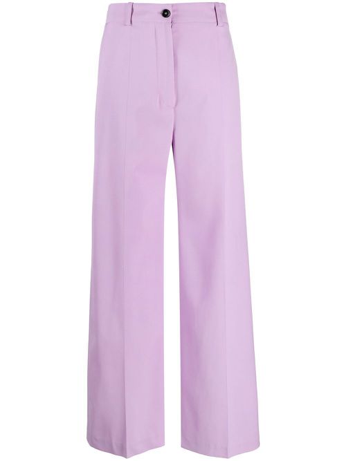 Iconic virgin-wool trousers - Purple