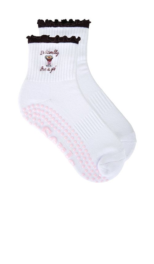 Souls. I'm Literally Just A Girl Crew Socks in White.  S/M. Also in
