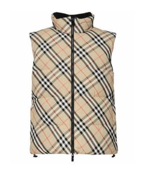 Checked Padded Reversible Gilet