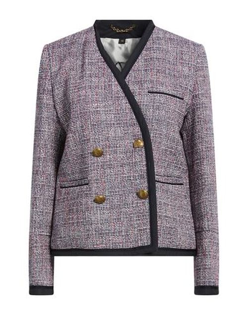 Woman Jacket Navy Size 4 Cotton, Polyester, Acrylic, Synthetic fibers, Elastane