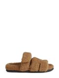 Chypre shearling sandals - Brown