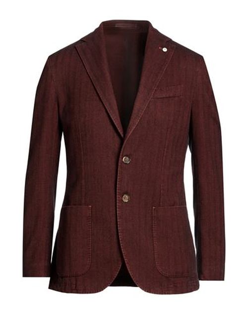 L. b.m. 1911 Man Blazer Burgundy Size 44 Cotton