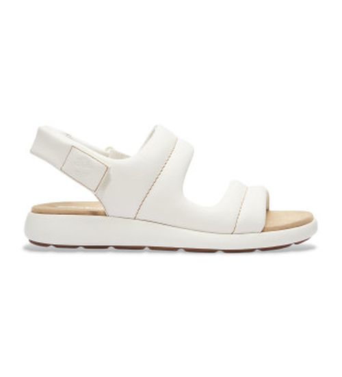 Timberland for woman. TB0A411RETD1 Belmar Waves leather sandals white (36 W), Flat, Velcro, Casual