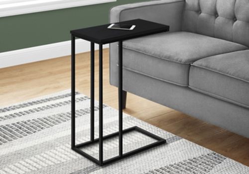 Monarch Specialties Contemporary 25 High Rectangle C-Shape Accent Table